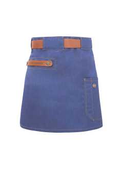 Waist Apron Jeans-Style with leather and pocket