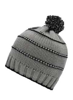Knitted Winter Beanie With Pompon