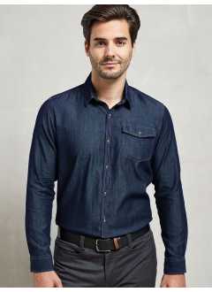Men's Jeans Stitch Denim Shirt