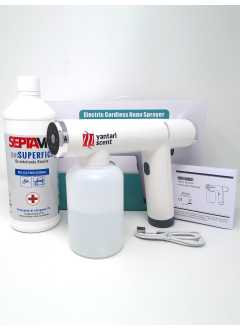 Electric Cordless Nano Sprayer+1Lt Septavir Disinf