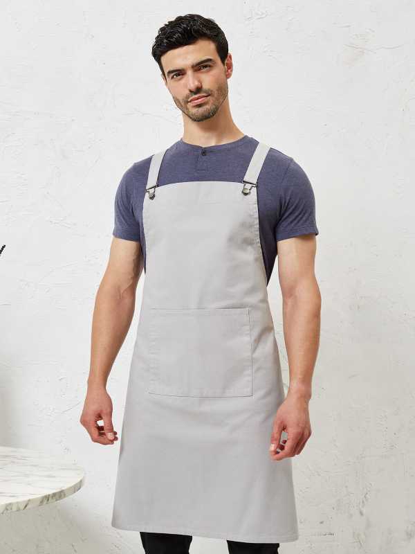 Cross Back Barista Bib Apron